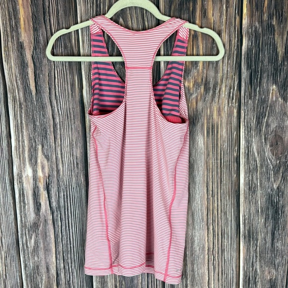 Nike Pink Stripped Running Tank- XS - Picture 7 of 12